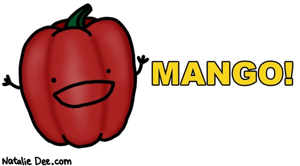 Natalie Dee comic: ohio represent * Text: mango