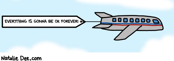 Natalie Dee comic: everything except that weird airplane space shuttle hybrid * Text: 