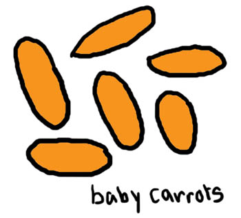 Natalie Dee comic: babycarrots * Text: 

baby carrots



