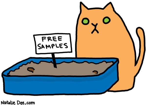 Natalie Dee comic: free samples * Text: 

FREE SAMPLES



