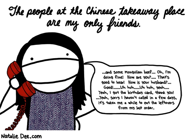 Natalie Dee comic: they even gave me chocolates on valetines day * Text: 