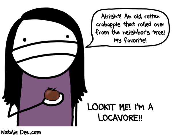 Natalie Dee comic: ohio locavore * Text: 