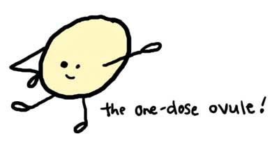 Natalie Dee comic: onedose * Text: 

the one-dose ovule!



