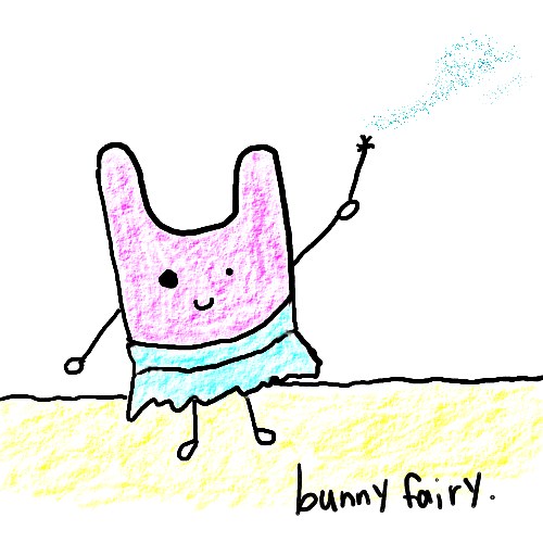 Natalie Dee comic: bunnyfairy * Text: 

bunny fairy.



