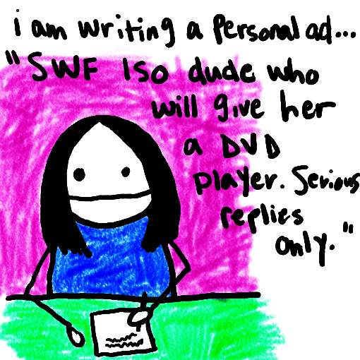 Natalie Dee comic: personalad * Text: 

i am writing a Personal ad... 