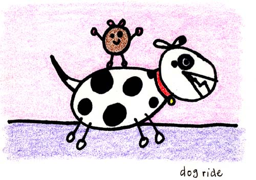 Natalie Dee comic: dogride * Text: 

dog ride



