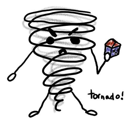 Natalie Dee comic: tornado * Text: 

tornado!



