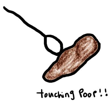 Natalie Dee comic: touchingpoop * Text: 

touching poop!!



