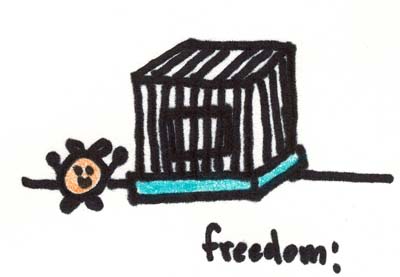 Natalie Dee comic: freedom * Text: 

freedom!



