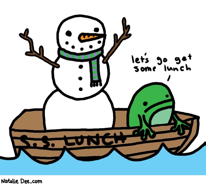 Natalie Dee comic: boats are for friends * Text: 

let's go get some lunch



